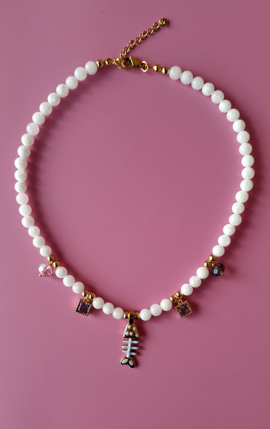 Girocollo giada e charms